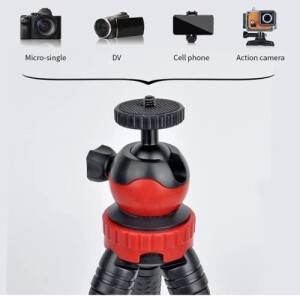 Flexible Tripod?12 Inch Phone Tripod for iPhone and Android Phone, Action Camera Tripod for GoPro Canon Nikon DSLR