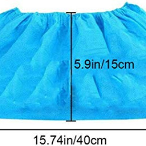 Elf Cat Durable & Water Resistant Disposable Shoe Covers (Blue, 100 Pairs, Pack of 200 Pieces)