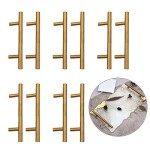 Kapmore 5 Pairs Metal Cabinet Handles T Bar Knobs Cupboard Handles Drawer Handles Drawer Pulls for Resin Craft