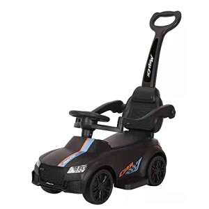 Black Ride-On Kids Car with Parental Handle: The Ultimate Adventure Vehicle for Little Explorers