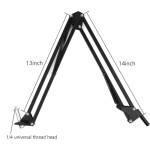 Video Stand Phone Holder Articulating Arm Phone Mount Table Top Arm Articulating Phone Stand Tablet Phone Holder for Streaming Phone Baking Crafting