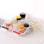 Kitchen Fridge Organisers, Plastic Refrigerator Drawer Fridge Freezer Space Saver Organizer Storage Bins Collecting Tray Container Fridge Storage Boxes