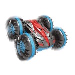 2.4GHZ Remote Control Amphibious Beetle Car Toys, 5CH with 360� Rotation and 4WD Inflatable Wheel Stunt RC Car for Kids and Adults