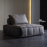 Block Sofa Lazy Curd block creative armless large module Italian Cloth Art Piedmont Sofa