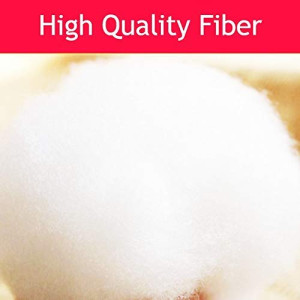 cge Soft Fiber, Racron Polyester Synthetic Cotton Filling for Cushion, Pillow, Teddy Bear, Toy Stuffing, 1000 g (White)