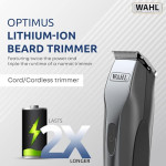 WAHL Lithium Ion OptimUS Grooming Kit, Lithium Ion Rechargeable Trimmer, Foil Shaver And Detailer For Multi Grooming Needs,