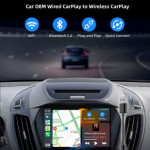 RoadMap World's First *Dual BlueTooth* Portable Wireless Carplay1080p Backup Camera, Loop Recording, Mobile Mirroring