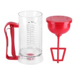 Electric Batter Dispenser - 1200ML Cordless Cupcake/Pancake Blender, Mix Pastry Jug Waffle Measuring Cup Muffin Baking Kitchen Tool