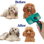  3PCS Pet Self-Cleaning Grooming Brush Kit,Cat Grooming Kit,Dog Brush Comb,For Cats and Dogs With All Hair Types + Free Pet Nail Clippers and Free Kit