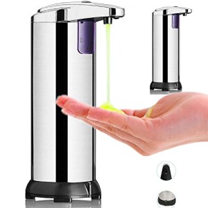 ZOIKOM Soap Dispensers, Automatic Soap Dispenser Infrared Touchless Motion Bathroom Dispenser Sensor Soap Dispenser