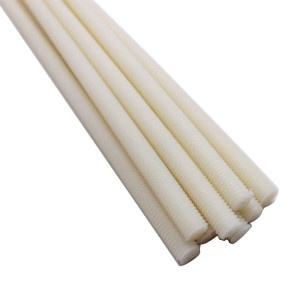 Nylon Threaded Bar/Rod - 1m Length, An Excellent choice for use in the Chemical Industries, Oil Refineries, Food Processing, Marine Applications, etc 