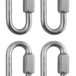 4 Pieces Stainless Steel 316 Quick Link 5/16 (8mm) Marine Grade