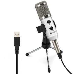 FIFINE K056 USB Stereo Microphone for PC Laptop  White