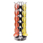 SKEIDO Sliding Type Coffee CApsule Holder Coffee StorAge RAck for 24pcs Dolce Gusto CApsule MAchine Accessory MetAl stAinless steel(1 PAck)