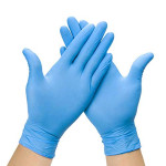 LayOPO Powder-free Disposable Nitrile Exam Gloves (Blue, Large)