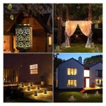 Solar Lantern Lights Hanging Garden Lights Great Outdoor Lawn Decor for Patio Garden, Yard and Lawn