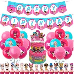 37-Piece Birthday Decorations Happy Party Balloons Banner Supplies for Boys Men Kids Happy Birthday Balloons for Party Decor Suit