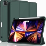 New iPad Pro 12.9 Inch Case 2022/2021/2020 6th/5th/4th Gen with Pencil Holder Smart iPad Case Support Touch ID and Auto Wake/Sleep