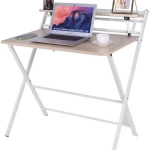 In House Folding Computer Desk Table White Size 80x50 cm