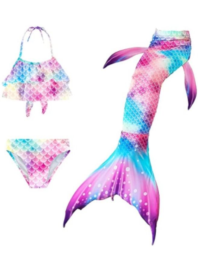 Girls Swimwear Mermaid Tail Swimwear,Bikini Sets,Mermaid Costume ...