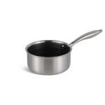 18Cm Sauce Pan With Lid Black Honey Comb Coating