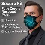 Black Disposable Face Mask 3 Layer Anti-Dust Earloops Protective Cover Mask