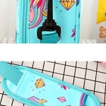 Lunch Bags Kids Insulated Lunch Boxes Bag Girls Boys, Stylish Food Grade Kids lunch boxes for Toddler Girls Boys School, Aqua Unicorn
