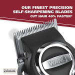 Wahl Clipper Elite Pro High Performance Haircut Kit for men with Hair Clippers, Secure fit guide combs with stainless steel clips 