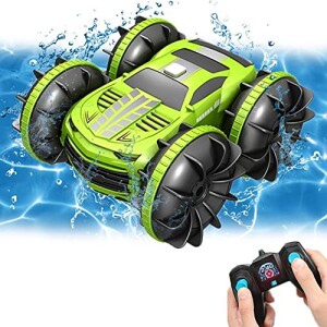 2.4Ghz RC Vehicle Amphibious Remote-Control Vehicle with 4WD Double-Sided 360 Rotating 4WD Drift Climbing Car - Assorted Color