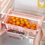 Fridge Storage Rack, Multifunction Adjustable Pull-Out Space Layer Storage Holder, Dispenser Storage Organizer Bin, for Kitchen, Cabinets, Refrigerator