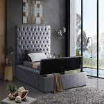 Tami Upholstered Storage Bench Platform Bed (180x200cm) King Size