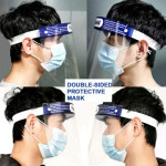 Rjdzxia Reusable Adjustable Transparent Full Face Protective Visor with Eye & Head Protection (2)