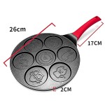 Bobique Griddle Pancake Maker Pan With 7 Animal Shapes