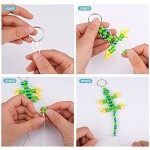 The Best Crafts 641 PCS Bead Pets for Kids Pony Beads Pet Keychain Craft Kit DIY Create Your Own Backpack Hook Keyring Lanyard Clips Projects Art Toys Girls Boys