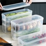 Fridge Organizer, Food Storage Container, Wambory 6L 3Tiers Stackable Kitchen Fridge Drawer Organizer Storage Container, Heat Resistance And Cold Resistance Bpa-Free Pp Material