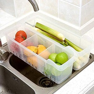 Fridge Bins and Freezer Bins Refrigerator Organizer Stackable Food Storage Containers BPA-Free Drawer Organizers for Refrigerator Freezer and Pantry
