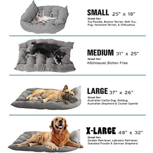  3 in 1 Dog Sofa Bed, Water Resistant,for Small,Medium and Large Dogs,Cat Beds for Indoor Cats, Soft and ComfortablePet Nest (S, Moonlight Gray)