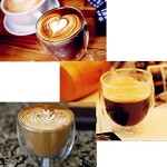 Double Walled Glasses for Cappuccino Coffee Cups Mugs for Hot and Cold Drinks, 250ml set of 2 pcs