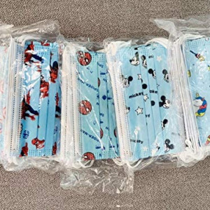 7box_fashion Kid's Printed Design Disposable Face Mask - Multicolour