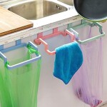 Bag Holder Organizer Garbage Hanging Cupboard Cabinet (Color: Green)