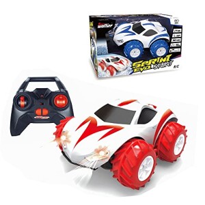 1:14 2.4G Remote Control Waterproof Amphibious RC Stunt Car Full Function Radio Controlled Boys Gift - Red Color