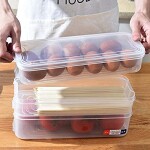 Fridge Organizer Food Storage Container Kitchen Fridge Drawer Storage Rectangle