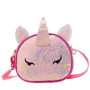 Little Girls Toddlers Mini Crossbody Purses Unicorn Purse Cute Sparkly Princess Handbags Shoulder Bag Wallet for Kids Baby Best Gift
