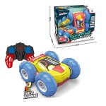4CH Double Sided R/C Car Children Toys 4WD Amphibious Remote Control Car RC Amphibious Stunt Toy Car with Air Pump & USB Charger Remote Control Model