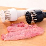 Maxi Tool Profession Kitchen Gadgets Jacquard 21 Blades Stainless Steel Meat Tenderizer Needle (White)