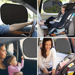 MultiStar, 4-Pack Auto Sunshade for Blocking UV Sunrays, Car Window Shade, Suction Cup Cling Sunshade for Car Windows, Sun Glare and