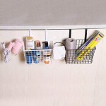 Kitchen Hanging Basket Multifunctional Kitchen Racks Creative Cabinets Hanging Basket Racks Practical Household Supplies Finishing Rack Under Shelf Hanging Wire Storage Basket