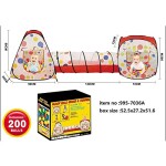 3 in 1 Kids Play Zone Tent with 200 Balls