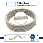 Pearwow AC Water Drain Hose Flexible for Universal Ductless Mini-Split Air Conditioner Heat Pump System (26ft)