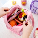 Kids Lunch Box for Girls Boys, Reusable Lunch Bag for Kids, Insulated Lunch Tote Bag with Durable Handle for Children School Travel Picnic